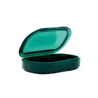 Таблетница (органайзер для таблеток, 6 отделений)  WellMe зеленая 1 шт.