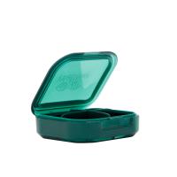 Таблетница (органайзер для таблеток, 4 отделения) WellMe зеленая 1 шт.