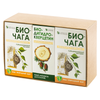 Набор «Оптимум Премиум» (БиоДигидрокверцетин + БиоЧага) Байкальская легенда порошок 5 г + 2*13 г