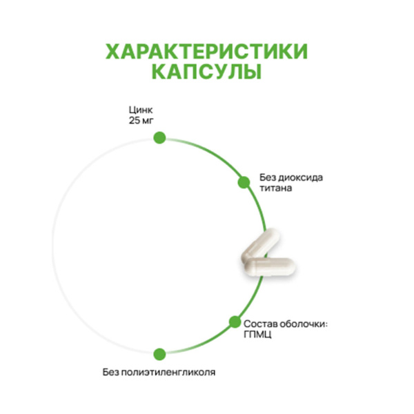 Цинк хелат (бисглицинат)  Supermins 90 капсул