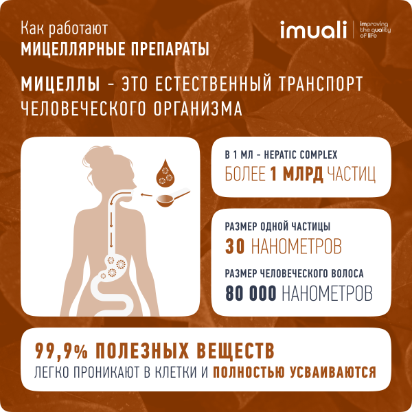 Расторопша (Silymarin) в мицеллярной форме Hepatic Complex, для восстановления печени, IMUALI,  30 мл