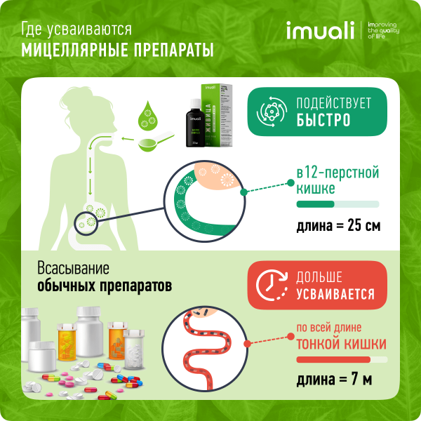 Живица кедровая в мицеллярной форме «Gastro Complex» (для работы ЖКТ) IMUALI 30 мл