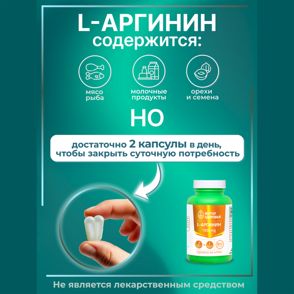 Комплекс L-Аргинин  Простые решения 60 капсул